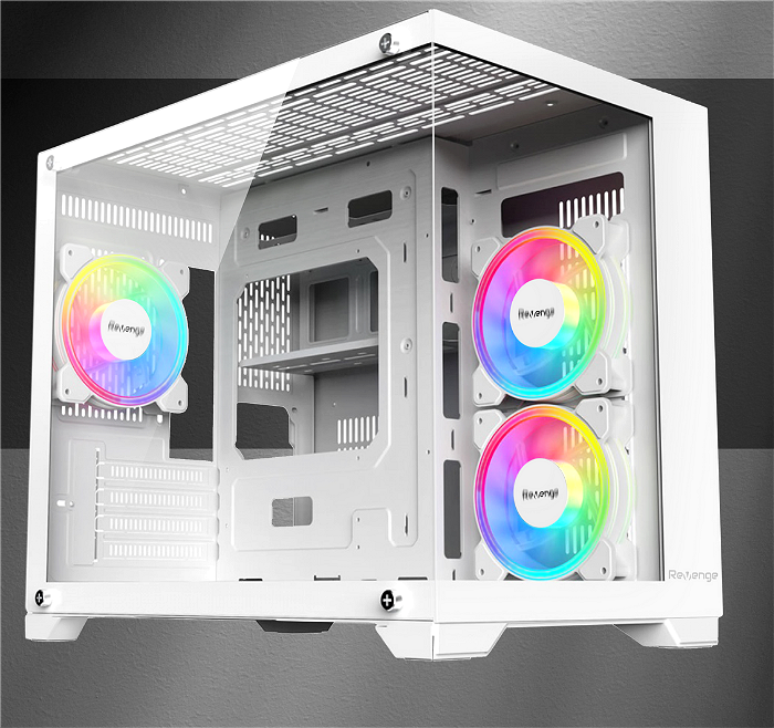 KASA OYUNCU REVENGE WHITE RGB FANLI MATX BEYAZ